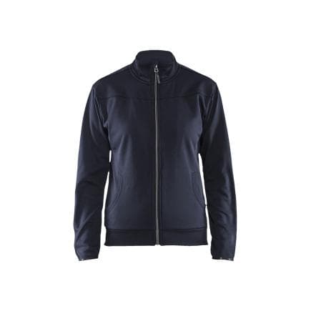 BLAKLADER 339425268699M - Sweat zippé femme Marine foncé/Noir