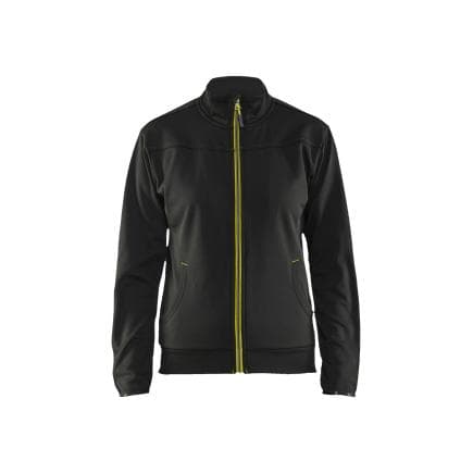 BLAKLADER 339425269933XL - Sweat zippé femme Noir/Jaune