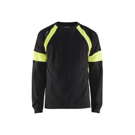 BLAKLADER 352010309933S - T-shirt manches longues Noir/Jaune