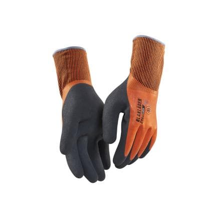 BLAKLADER 29621451530010 - Gants artisan doublés imperméable latex trempé Orange (lot multiple)