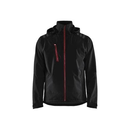 BLAKLADER 474925139956M - Veste Softshell stretch Noir/Rouge