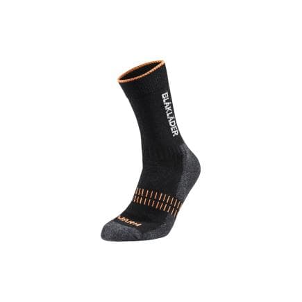 BLAKLADER 21921095996636-39 - Chaussettes WARM Noir/NEON Orange