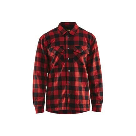 BLAKLADER 322511315699L - Chemise Flannelle doublée Rouge/Noir