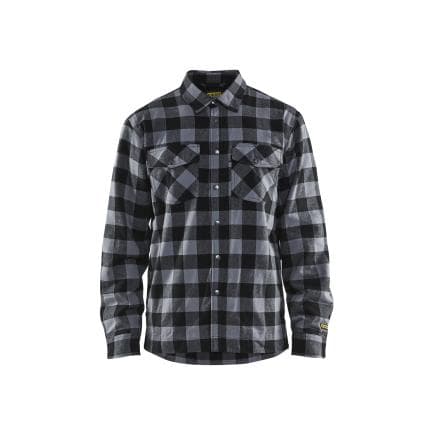 BLAKLADER 322511319799M - Chemise Flannelle doublée Gris anthracite/Noir