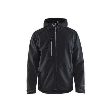 BLAKLADER 4949251799924XL - Veste Softshell à capuche Noir/Gris clair