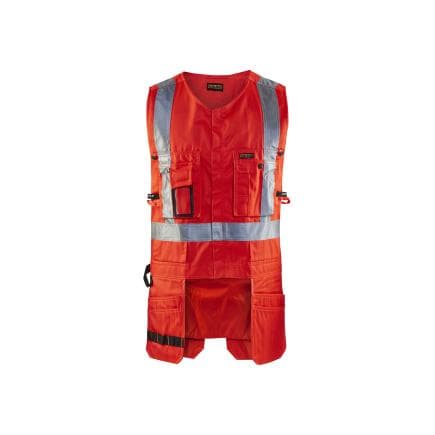 BLAKLADER 302718045500L - Gilet porte-outils haute-visibilité Rouge