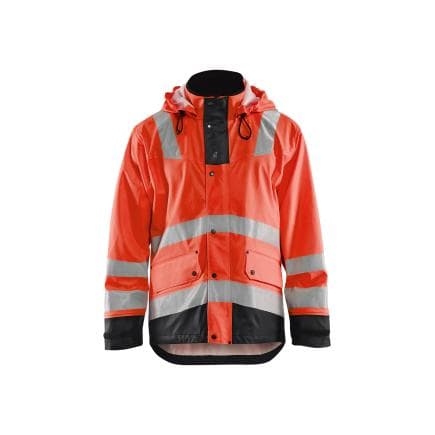 BLAKLADER 430220035599M - Veste de pluie Hi Vis Level 2 Rouge/Noir
