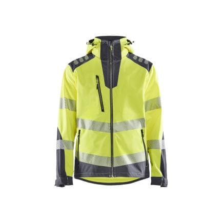 BLAKLADER 449125133396S - Veste Softshell haute-visibilité Jaune/Gris moyen