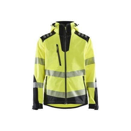 BLAKLADER 449125133399L - Veste Softshell haute-visibilité Jaune/Noir