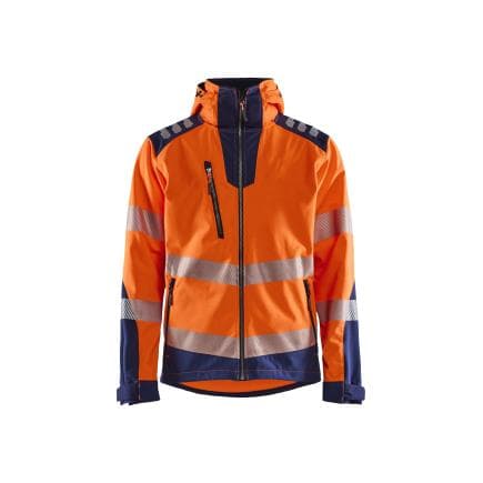 BLAKLADER 449125135389XL - Veste Softshell haute-visibilité Orange/Marine