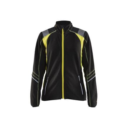 BLAKLADER 497310109933M - Veste micropolaire détails fluo femme Noir/Jaune fluo