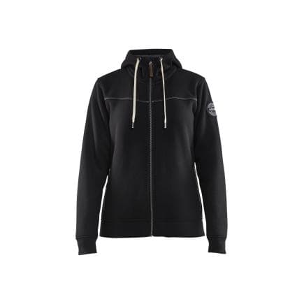 BLAKLADER 497425149900XXL - Sweat zippé à capuche femme Noir