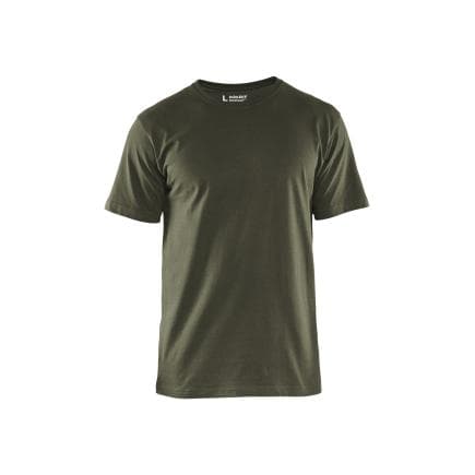 BLAKLADER 3325104246005XL - T-shirts col rond Vert armée (lot multiple)