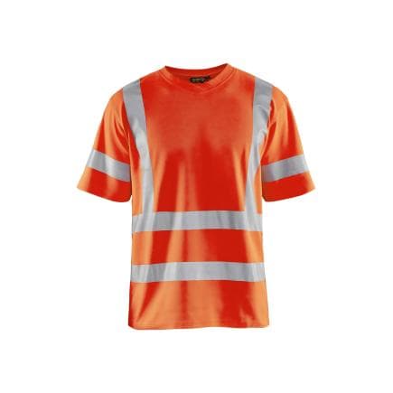 BLAKLADER 338010705300S - T-shirt col V haute-visibilité anti-UV Orange