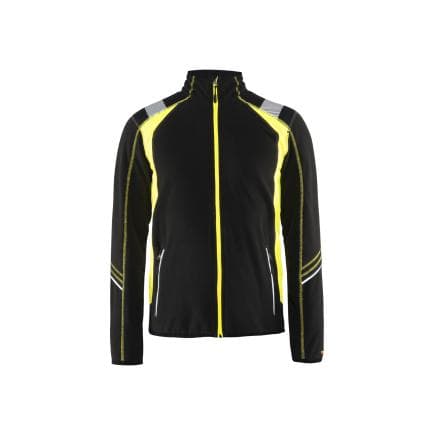 BLAKLADER 499310109933S - Veste micropolaire Noir/Jaune fluo