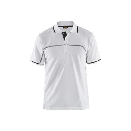 BLAKLADER 338910501098L - Polo Blanc/Gris foncé