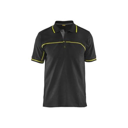 BLAKLADER 338910509933XXL - Polo Noir/Jaune