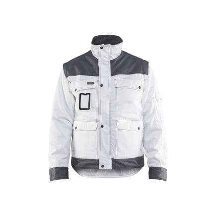 BLAKLADER 486519001094XL - Veste hiver peintre Blanc/Gris clair