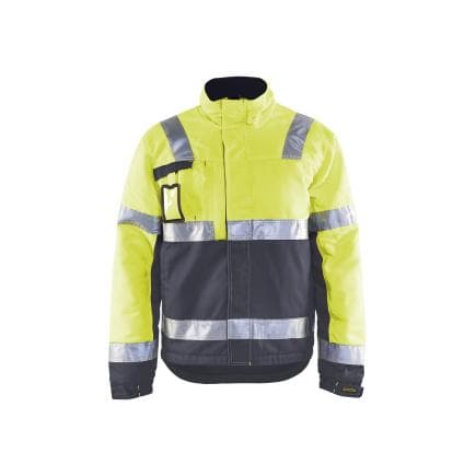 BLAKLADER 4862181133964XL - Veste hiver haute-visibilité Jaune/Gris moyen
