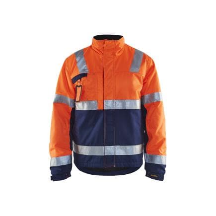 BLAKLADER 486218115389M - Veste hiver haute-visibilité Orange/Marine