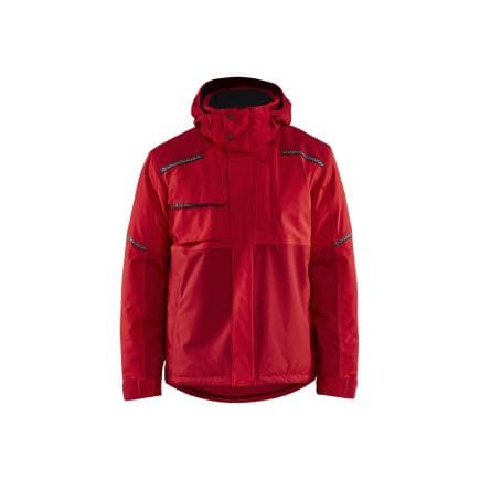 BLAKLADER 488119875658L - Veste hiver à capuche stretch Rouge/Rouge foncé