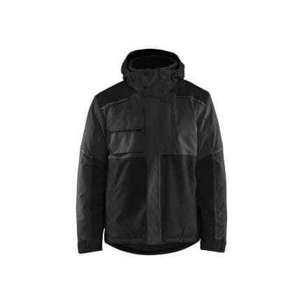 BLAKLADER 488119879899M - Veste hiver à capuche stretch Gris Foncé/Noir