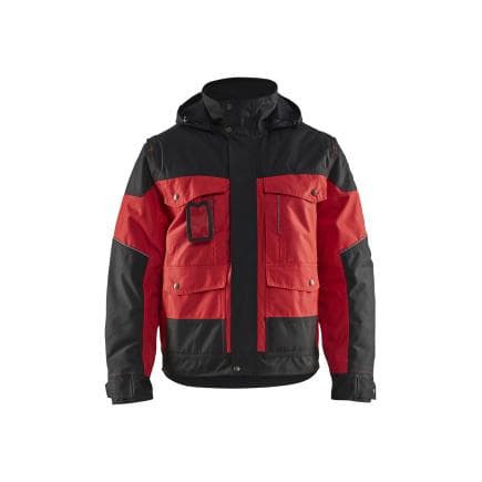 BLAKLADER 488619775699M - Veste hiver à capuche Rouge/Noir