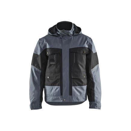 BLAKLADER 488619779994M - Veste hiver à capuche Noir/Gris clair