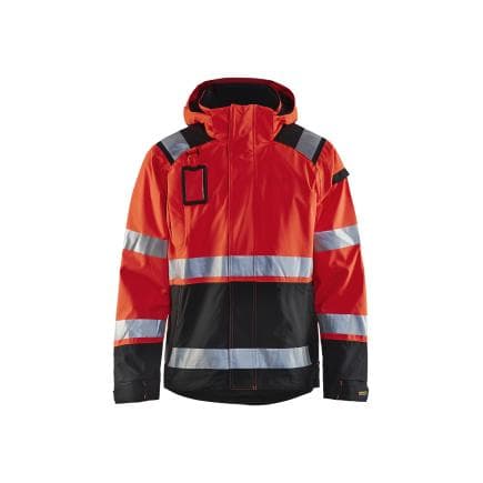 BLAKLADER 498719875599M - Veste hardshell stretch 2D haute-visibilité Rouge/Noir