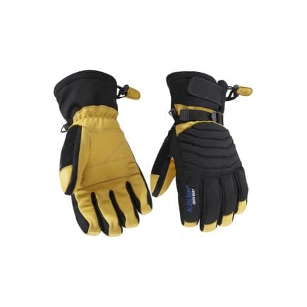 BLAKLADER 2238392299338 - Gant de travail en cuir doublé Noir/Jaune