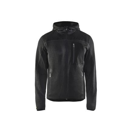 BLAKLADER 493021179799M - Veste tricotée à capuche Gris anthracite/Noir