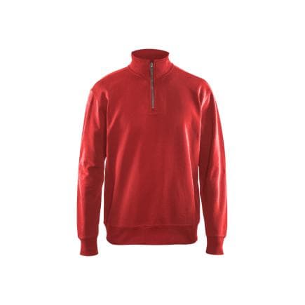 BLAKLADER 336911585600S - Sweat col camionneur Rouge