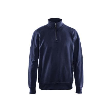 BLAKLADER 336911588900XXL - Sweat col camionneur Marine