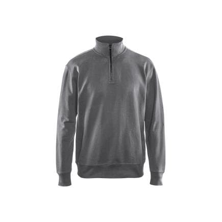 BLAKLADER 336911589400L - Sweat col camionneur Gris clair