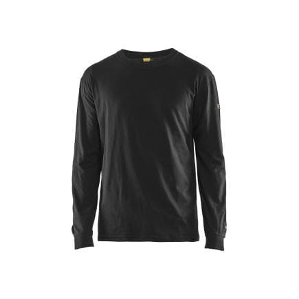 BLAKLADER 348317379900XL - T-shirt manches longues retardant flamme Noir