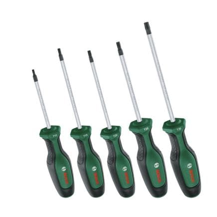 BOSCH 1600A02BX6 - Jeu de 5 tournevis pour vis TORX®