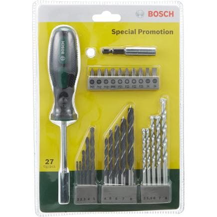 BOSCH 2607017201 - Jeu de forets et d'embouts de vissage (27 pièces)