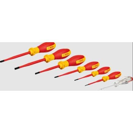 BOSCH 1600A02NF7 - Jeu de tournevis VDE SL/PH (7 pièces)