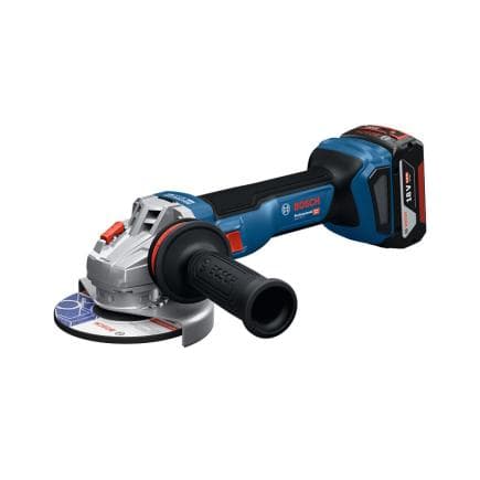 BOSCH 06019N4103 - GWS 18V-11 PRO - meuleuse sans fil 18V dans l’étui (avec 2 piles 5Ah et chargeur)