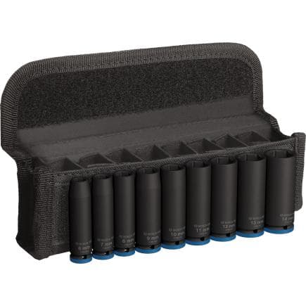 BOSCH 2608003035 - Ensemble de douilles PRO Impact 1/4" de long (9 pièces)