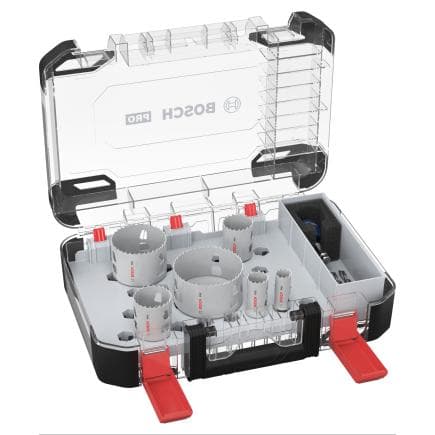 BOSCH 2608594424 - PRO Multi Material Power Change Plus, scie à cloche installée dans un boîtier transparent (9 pièces).