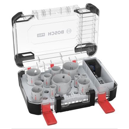 BOSCH 2608594426 - PRO Multi Material Power Change Plus, montée dans un boîtier transparent (14 pièces).