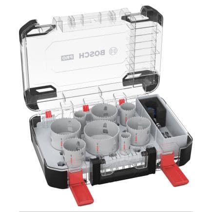 BOSCH 2608594430 - PRO Multi Material Power Change Plus installée dans un boîtier transparent (11 pièces)