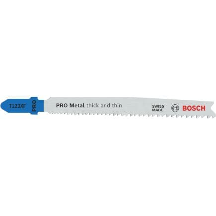 BOSCH 2608655100 - Lame de scie sauteuse épaisse et fine PRO Metal T123XF (multi-pack)