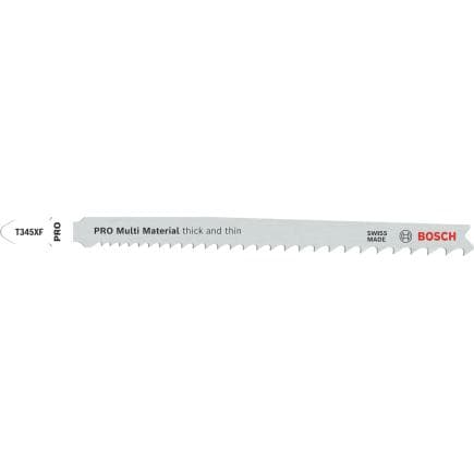 BOSCH 2608655101 - Lame de scie sauteuse PRO Multi Material, épaisse et fine, T345XF (multi-pack)