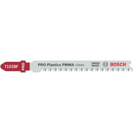 BOSCH 2608655102 - Lame de scie sticle PRO Plastics PMMA propre T102BF (Multi-pack)