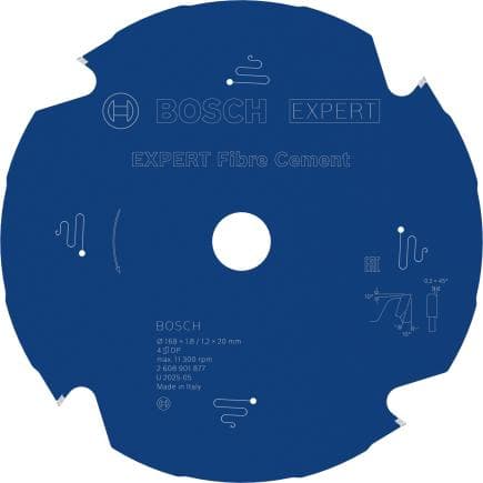 BOSCH 2608901877 - EXPERT Fibre Cement - Lame de scie circulaire à fil pour scie circulaire portable