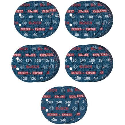 BOSCH 2608902429 - Ensemble de disques de ponçage avec support EXPERT ø780, 125 mm (55 pièces)