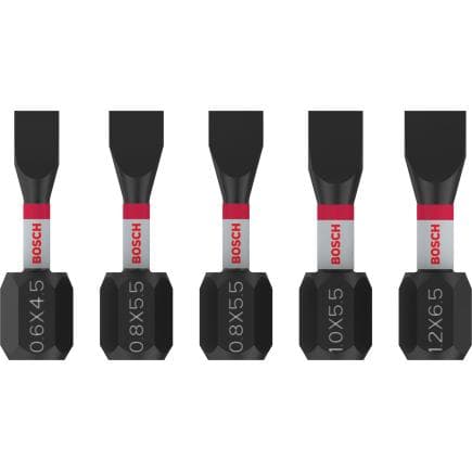 BOSCH 2608521U60 - Ensemble de fraises PRO pour tournevis à impact fendues (5 pièces) (multipack)