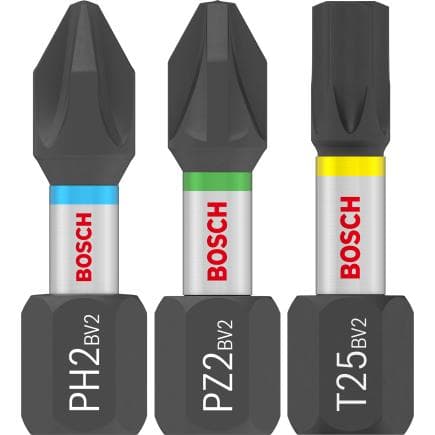 BOSCH 2608521U63 - Ensemble de pinces PRO pour tournevis d’impact (25 pièces) (multipack)